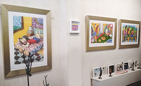 Exposición de Ortas en la galería de arte Sánchez y Juan