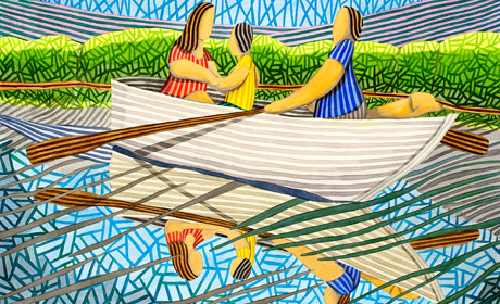 Le bateau et son reflet de Javier Ortas