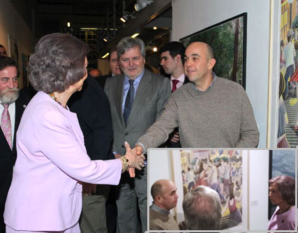 Visit of Queen Sofia to the exhibition.